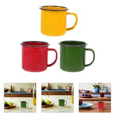  3 Pcs Tasse Eau Émaillée Tasses En De Style Vintage Pour Enfants