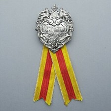 German Medal. Badischer Saengerbund. Ribbon. Mythological. Coat of arms. Music.