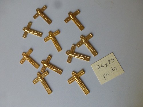 Lot croix pendentif en - ,