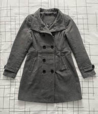 Manteau femme mi-long gris