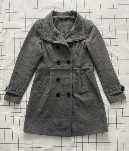 Manteau femme long gris - manteau,