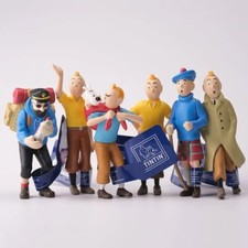 6 Figurines Tintin PVC 4,5 cm