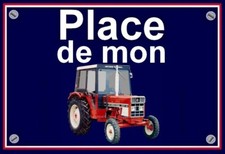 Plaque place mon tracteur - plaque,