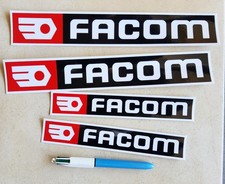 4 autocollants FACOM Caisse à Outils Servante ancien logo vintage sticker oldies