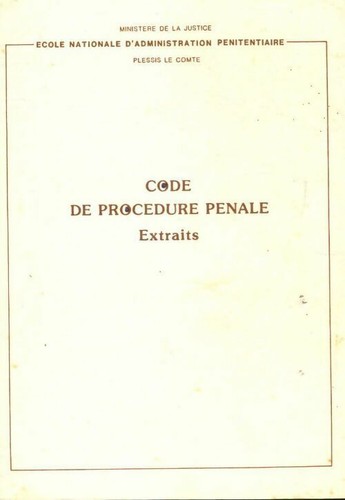 Code procédure pénale - de,