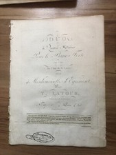LATOUR Theodore, Duo à quatre 4 mains Au Clair de la Lune Partition piano forte