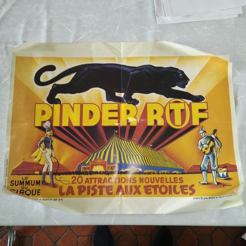 Affiche reproduction cirque - reproduction,