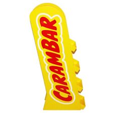 Présentoir publicitaire simple 71 cm vintage de boulangerie / épicerie Carambar