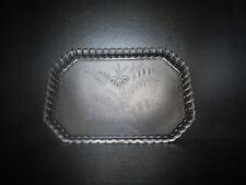 Plateau plat cristal taillé gravé Saint ST Louis modèles Talma