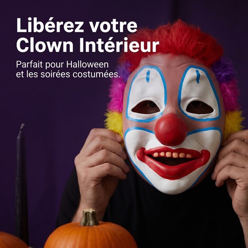 Masque clown pour - masque, de