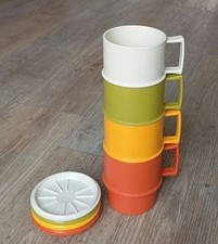 4 tasses / mugs gigognes 0,25 l - Tupperware vintage