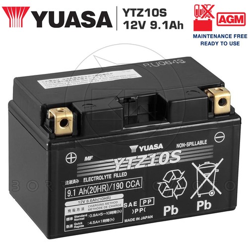 Batterie yuasa ytz10s 12v - batterie,