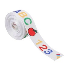  Ruban scolaire : 10 yards de rubans ABC pour l'école maternelle – Largeur :