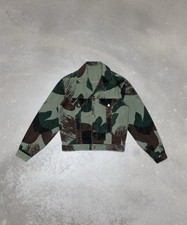 Vintage belgian camo trucker jacket HBT 1960 1970