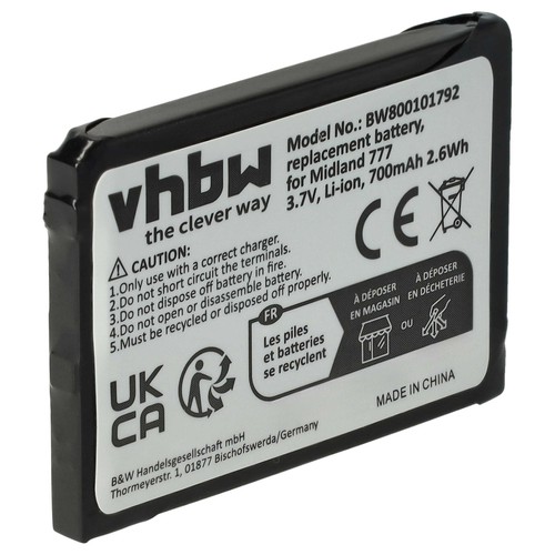 Batterie pour midland pmr446 - pour,