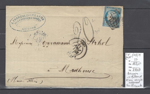 France lettre avignon - france,