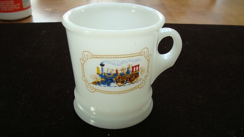 Vintage avon milk - glass, iron