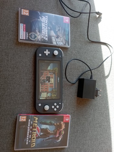 Nintendo switch lite gris avec - switch,