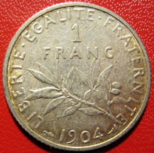 France. 1 Franc semeuse. 1904