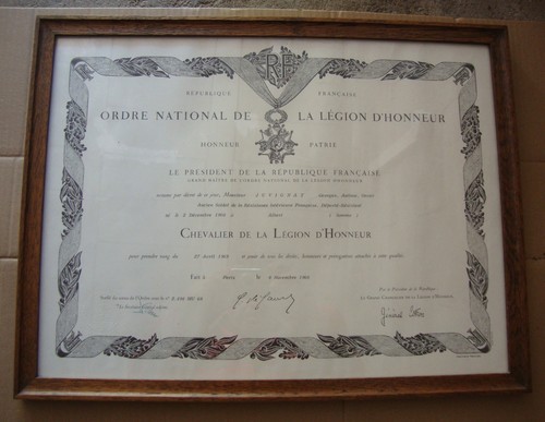 Diplôme légion honneur - diplôme, d'honneur