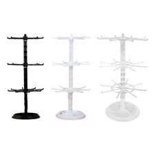 Présentoir à bijoux rotatif, porte-colliers, porte-clés 3 pièces