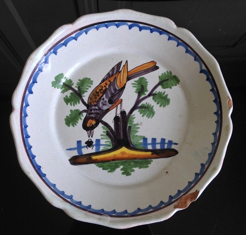 Assiette faience xix xxéme - assiette,
