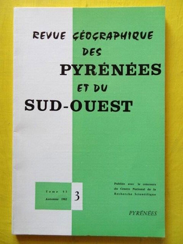 Revue géographique pyrénées - revue,