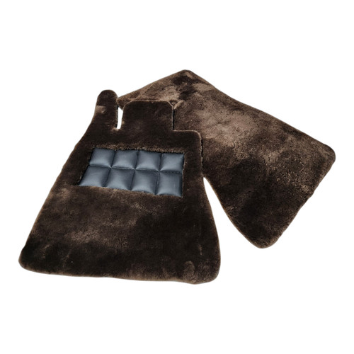 Peau mouton marron - marron, sol