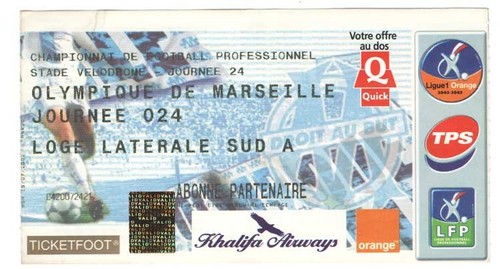 Billet place om olympique - ,