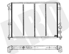 Refroidisseur d'eau moteur Alfa Romeo 75  90