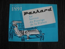 BROCHURE CATALOGUE PANHARD - GAMME PANHARD PL 17 - DE 1891 a 1961