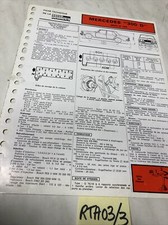 Fiche technique automobile Mercedes 300D W123 édition 80 RTA 300 D 123