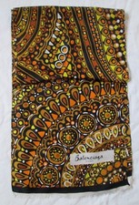 Etole foulard Balenciaga Paris en 100% soie vintage scarf 40 cm x 180 cm