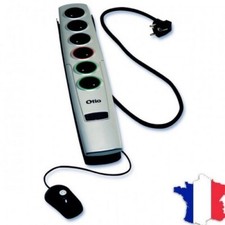 Bloc multiprise 6 prises Parafoudre compatible télécommande infrarouge TV 3680W