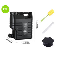 Jerrican 12L Eau Portable Randonnée Camping Pique-Nique Hydratation Extérieur