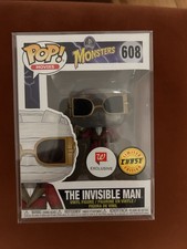 Funko Pop! Movies The Invisible Man #608 Chase Exclusive W/ Protector