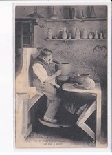 VAR: cote d'azur, poterie de golfe-juan, un tour à potier - état