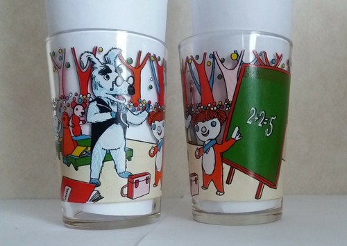 Verre moutarde ancien - verre,