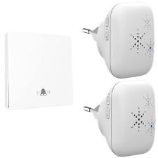 Sonnette Sans fil et Sans pile Ecologique - Exterieur IP65 - Très Longue Portée