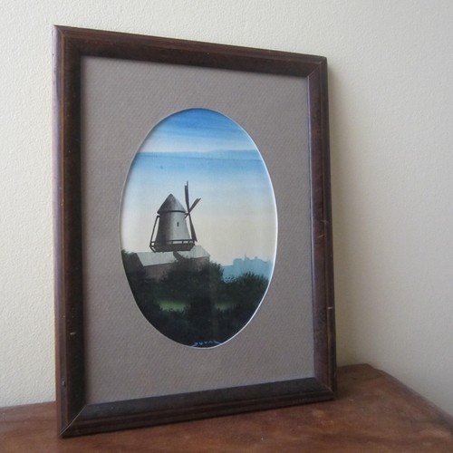 Paysage avec un - (dessin),