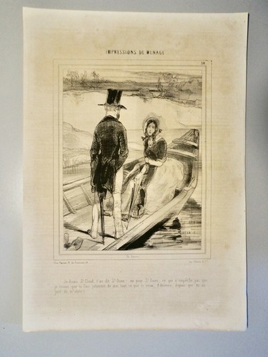 Gavarni litho - gavarni, p.(1804-1866)-litho