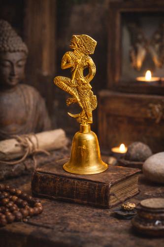 Cloche rituelle bronze - asie, 17