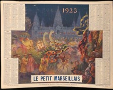 CALENDRIER DU PETIT MARSEILLAIS 1923 