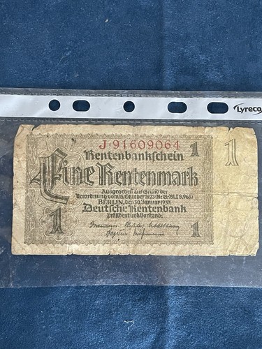 Billet allemand rentenmark - billet,