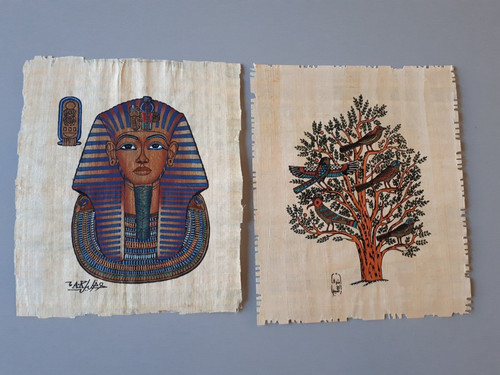 Peintures papyrus tenture - de, papyrus,