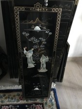 TABLEAU CHINOIS BOIS LAQUE CHINE CHINOIS ASIATIQUE JAPONAIS EXTREME ORIENT ASIE