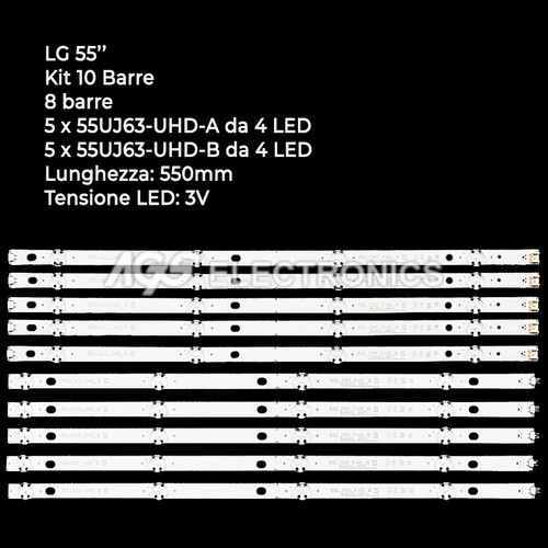 Kit barres strip led lg - 10,