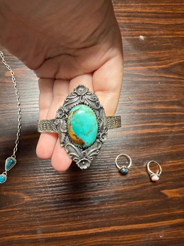 Navajo hand made sterling - hand,