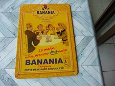 plaque tole banania dim 30 x 21 cm