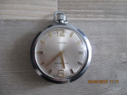 Ancienne montre poche ruhla - ancienne,